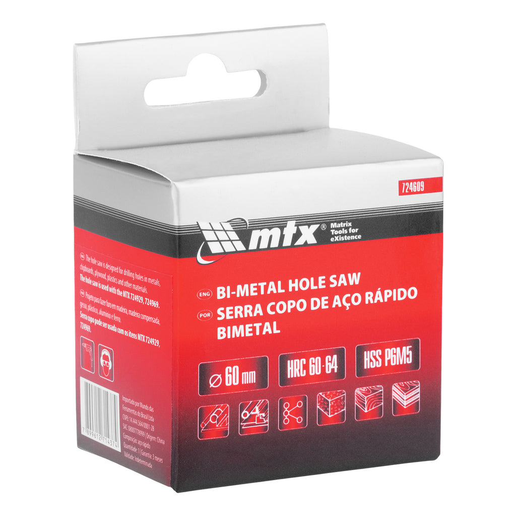 Боркорона Bimetal, 60 мм MTX