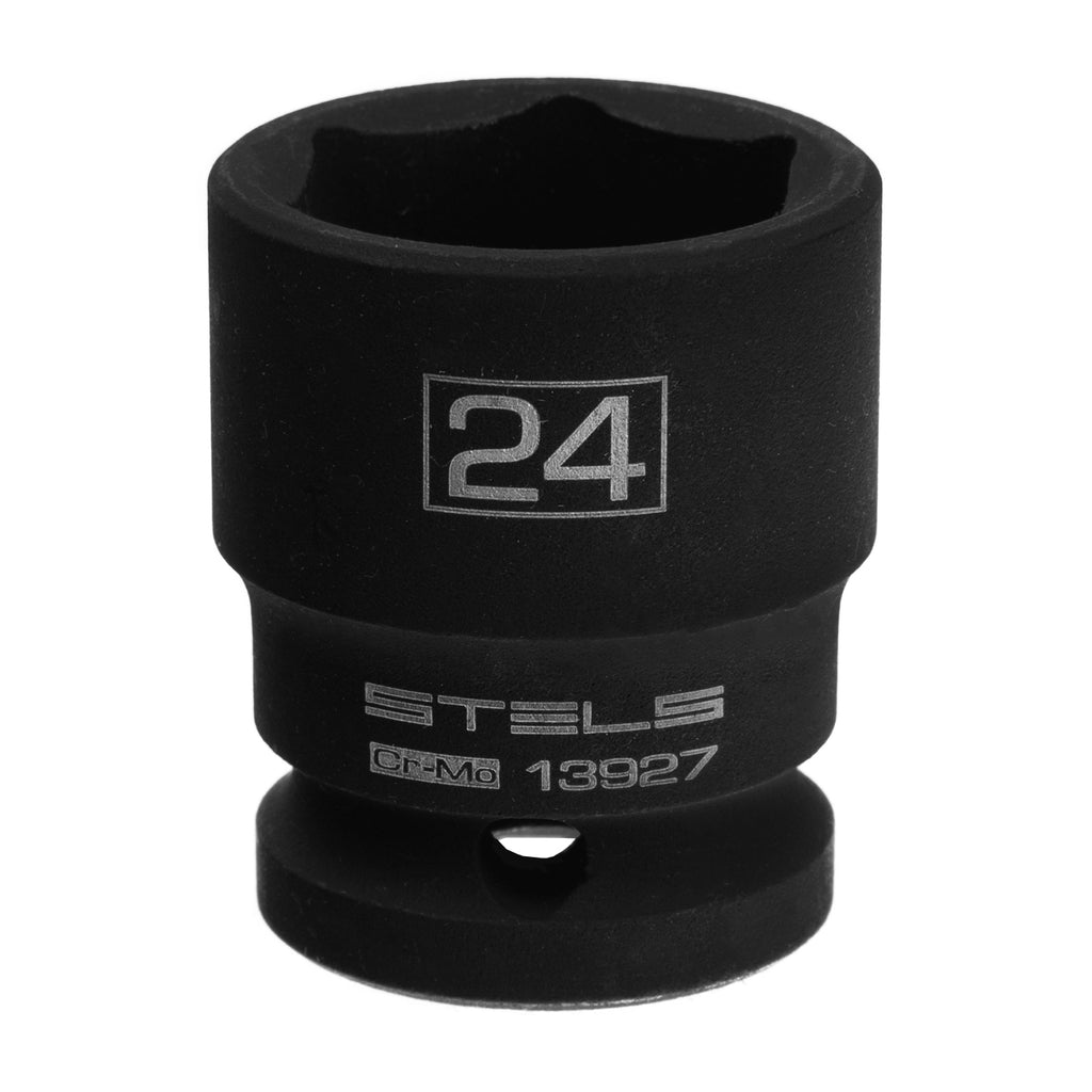 Вложка ударна, шестостенна 24 мм, 1/2", CrMo  STELS