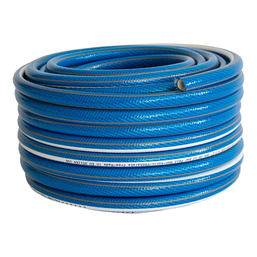 Маркуч за поливане подсилен 1/2 ", 30 м, 6-слой, без фталати, син, Luxe  Palisad