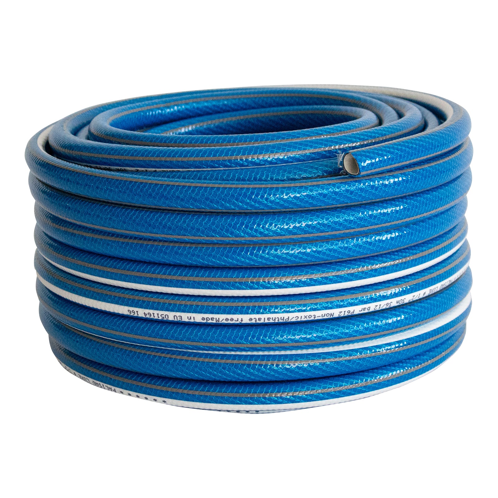 Маркуч за поливане подсилен 1/2 ", 30 м, 6-слой, без фталати, син, Luxe  Palisad