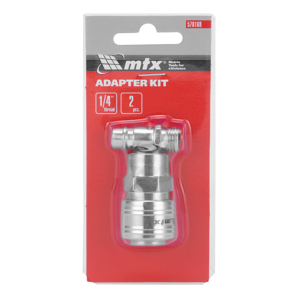 К-т преходници, с бързи връзки, 2 бр., резба 1/4" MTX
