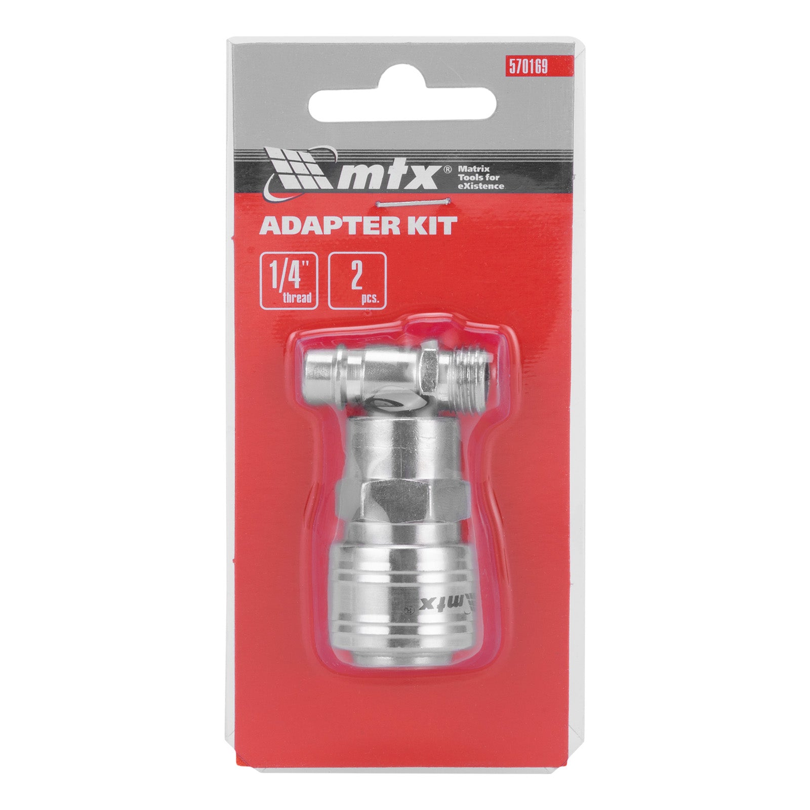 К-т преходници, с бързи връзки, 2 бр., резба 1/4" MTX