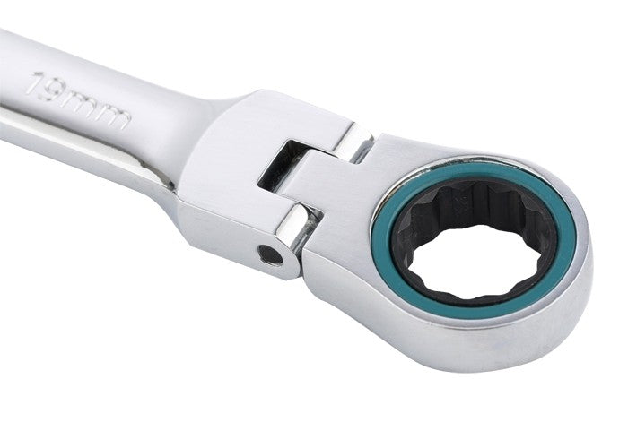 К-т ключове звездогаечни с тресчотка, 8-19 mm, 7 бр., шарнирни Gross