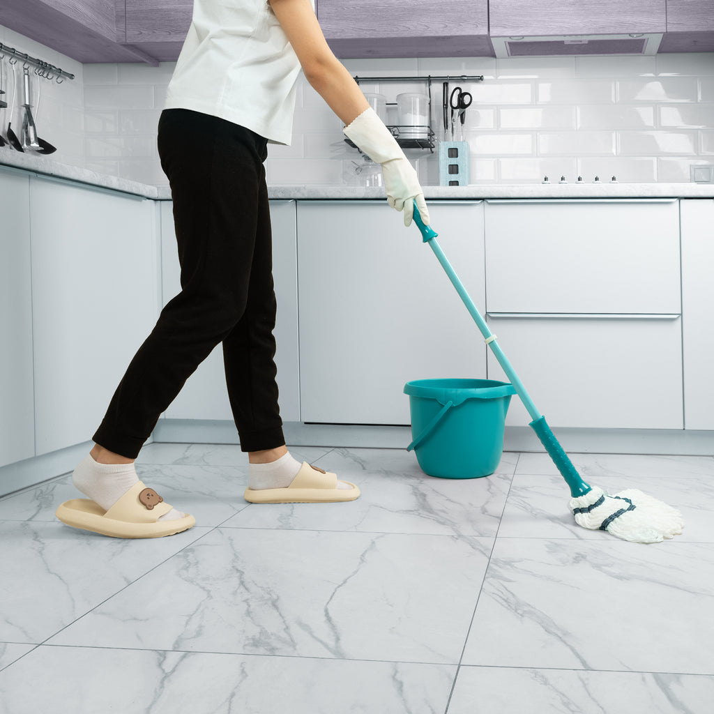 Моп с усукващо изстискване 120 см, миеща част от микрофибър, 120 гр, Home Palisad