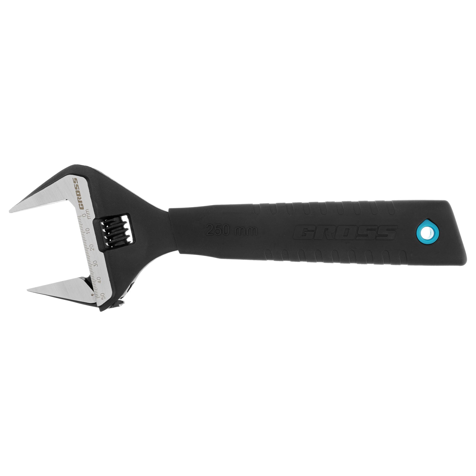 Ключ раздвижен, 250 мм, CrV, фини челюсти, защитни капачки Gross
