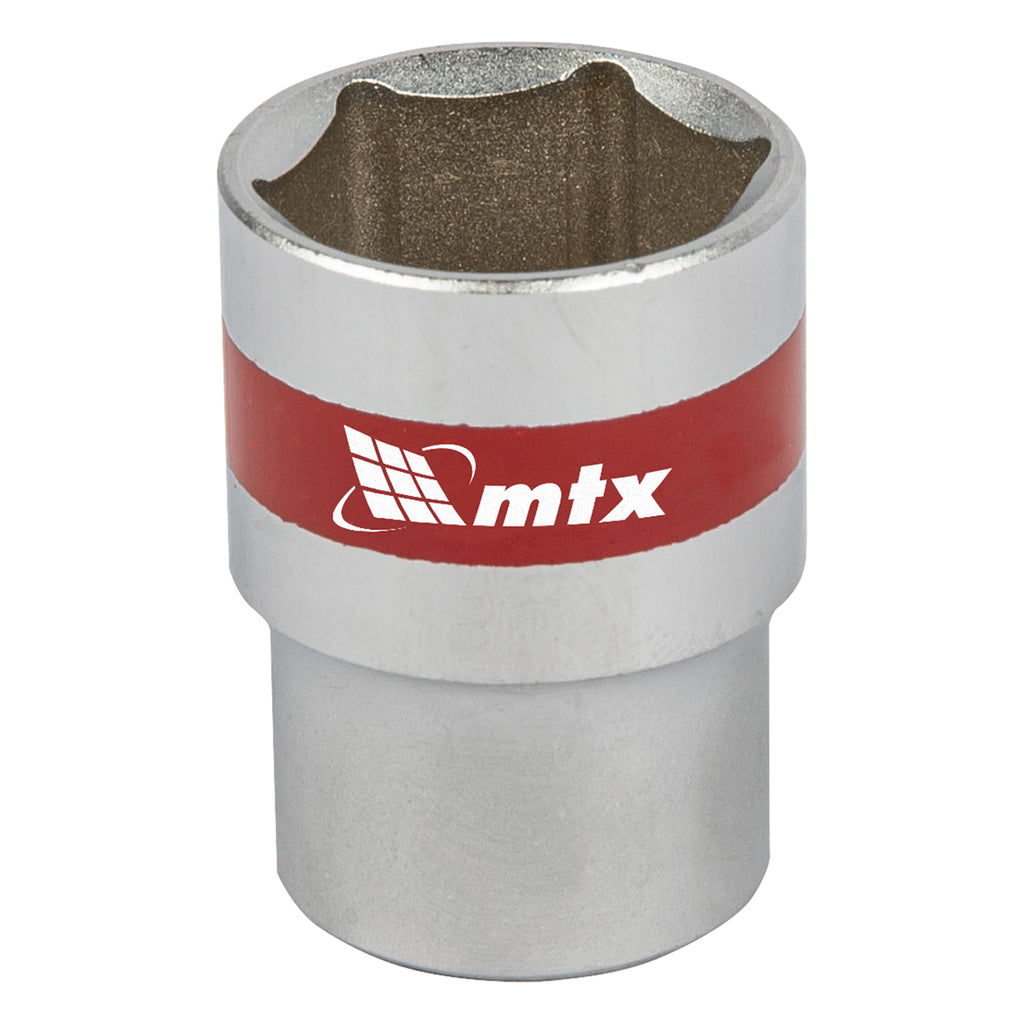 Вложка, 1/2", 21 мм, шестостенна, CrV, хромирана MTX