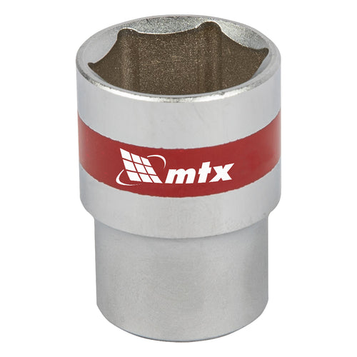 Вложка, 1/2", 21 мм, шестостенна, CrV, хромирана MTX