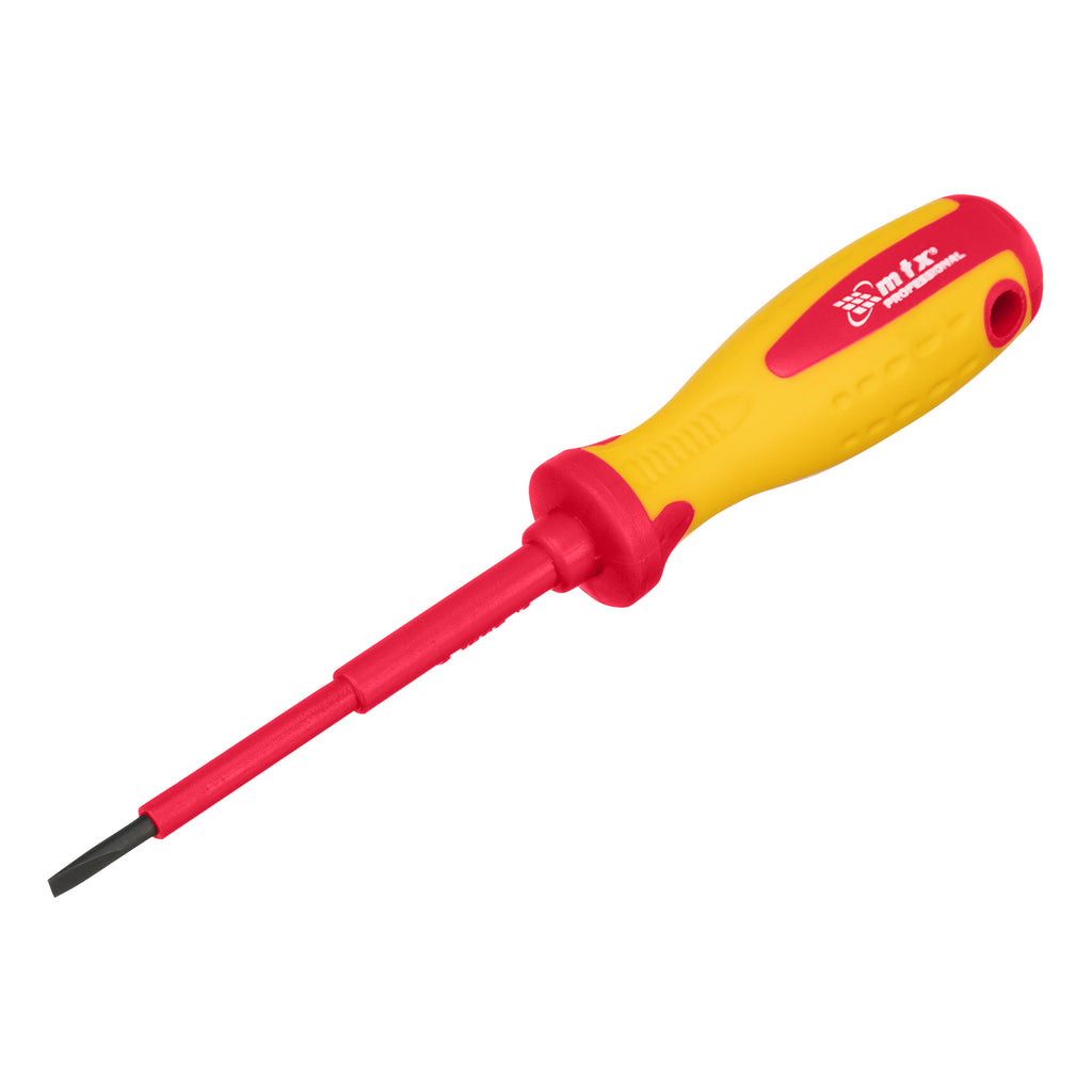 Отвертка Insulated, SL3,0 х 80 мм, CrMo, до 1000 V, двукомпонентна дръжка MTX