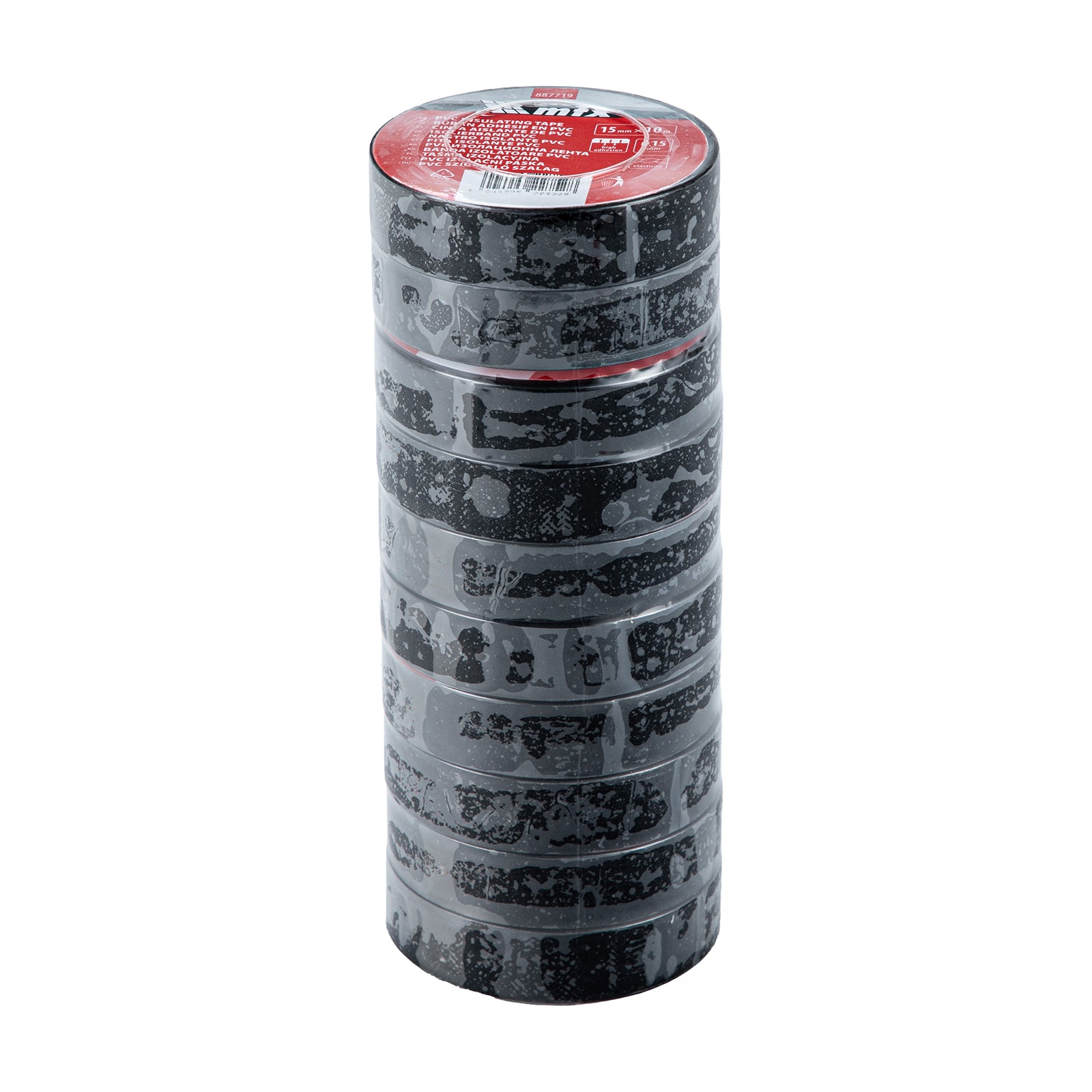 Изолирбанд, PVC, 15 мм x 10 м, черен, 150µm MTX