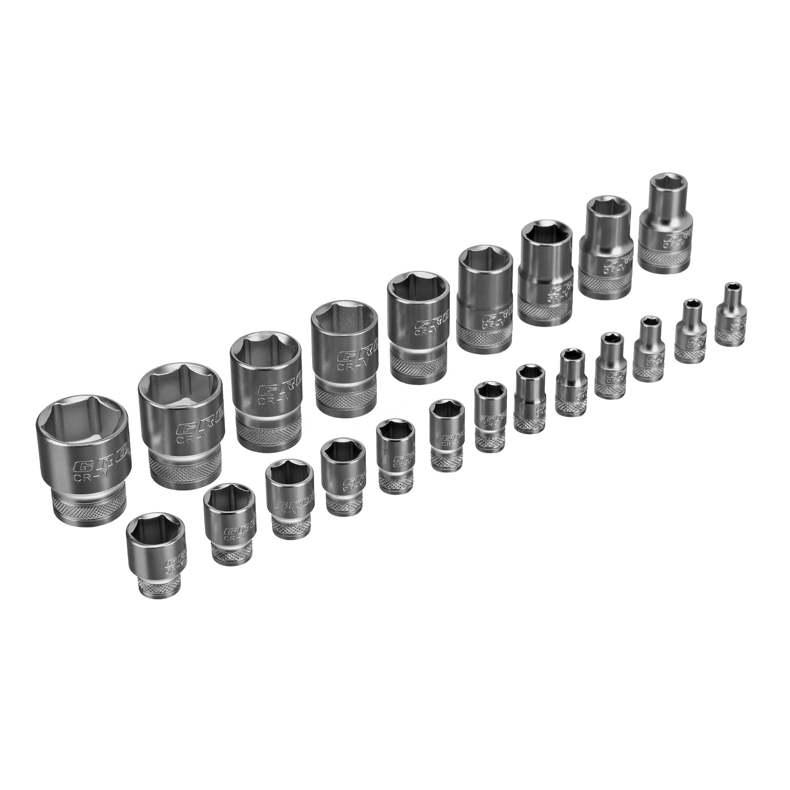 Вложки комплект, 41 бр., 1/2", 1/4", CrV, с тресчотка 120 зъба GROSS