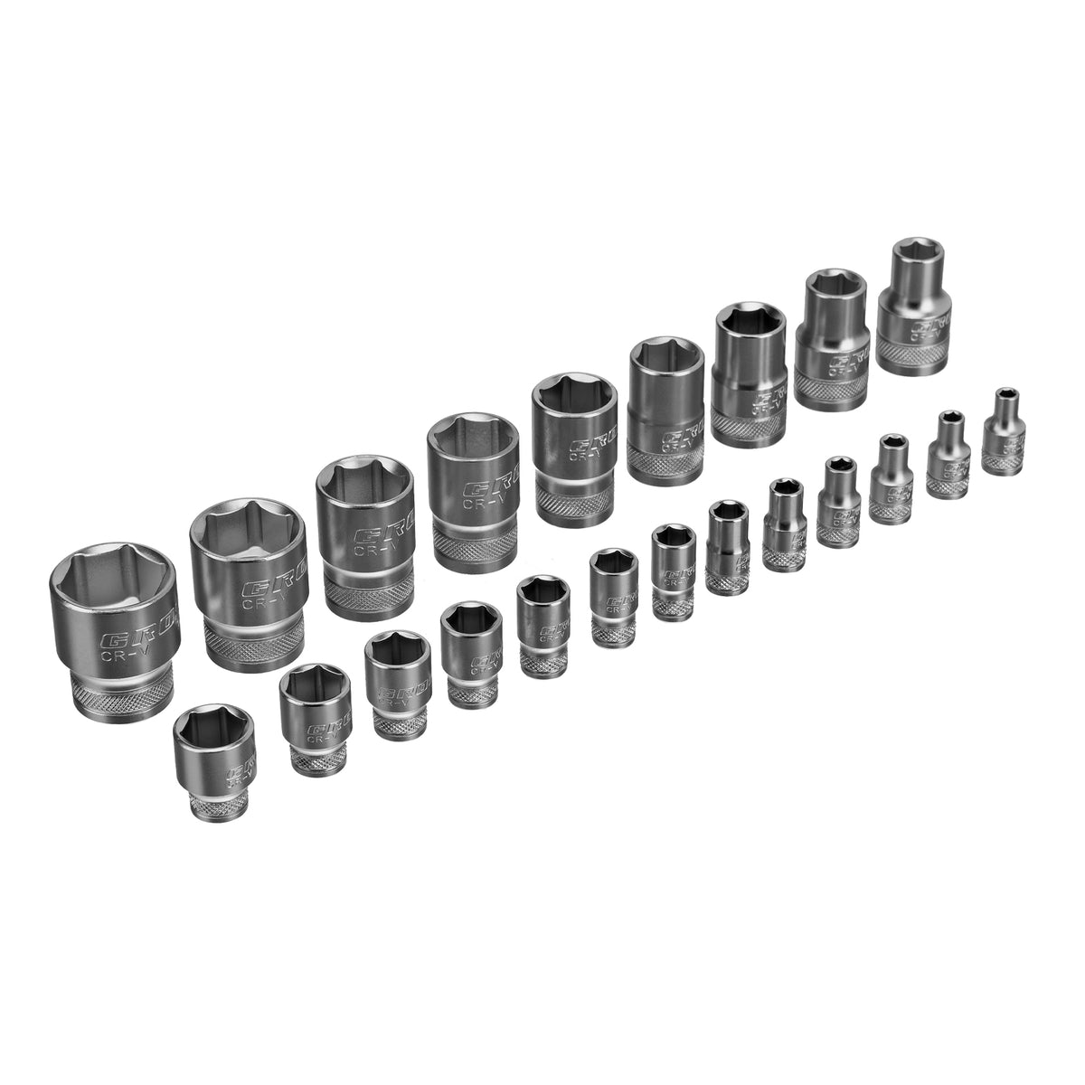 Вложки комплект, 41 бр., 1/2", 1/4", CrV, с тресчотка 120 зъба GROSS