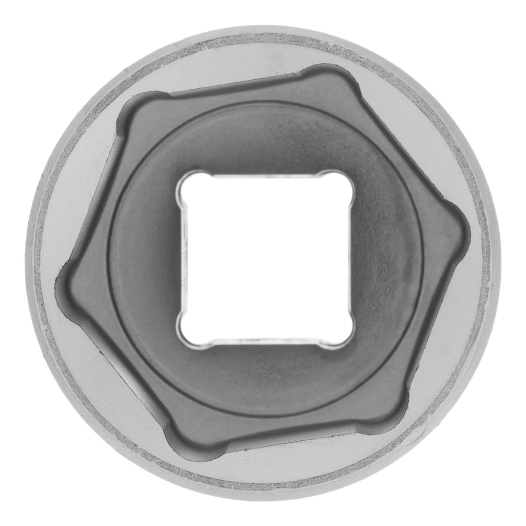 Вложка, 1/2", 27 мм, шестостенна, CrV, хромирана MTX