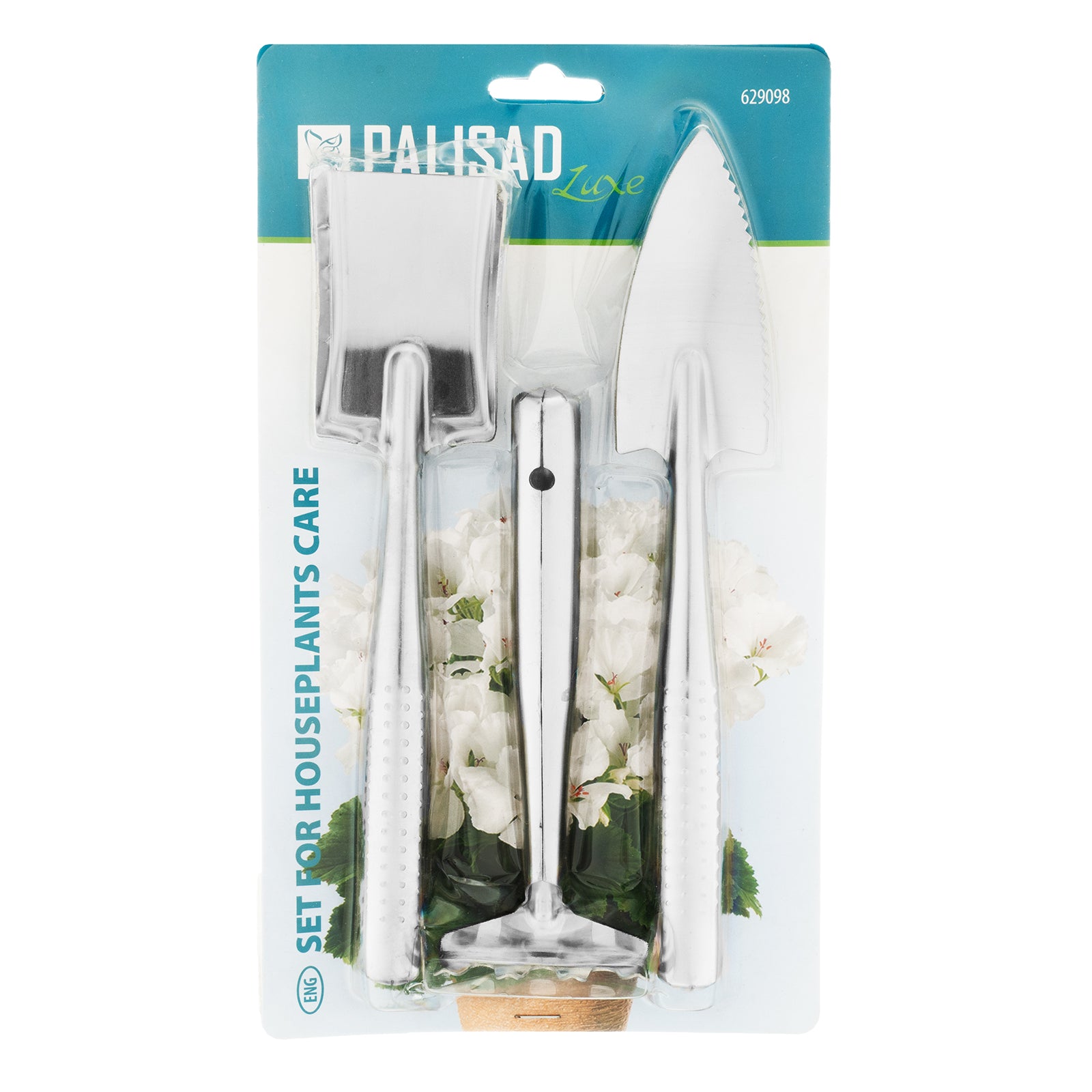 Комплект за грижа за стайни растения, метални, 3 части, LUXE // Palisad
