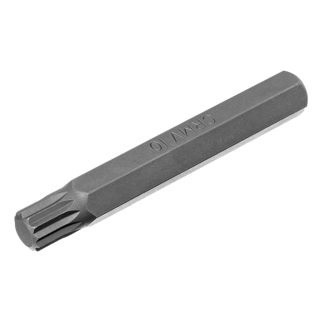 К-т битове SPLINE,  шестостенна опашка 1  1/2'', CrV,10 мм, 11 бр.  STELS