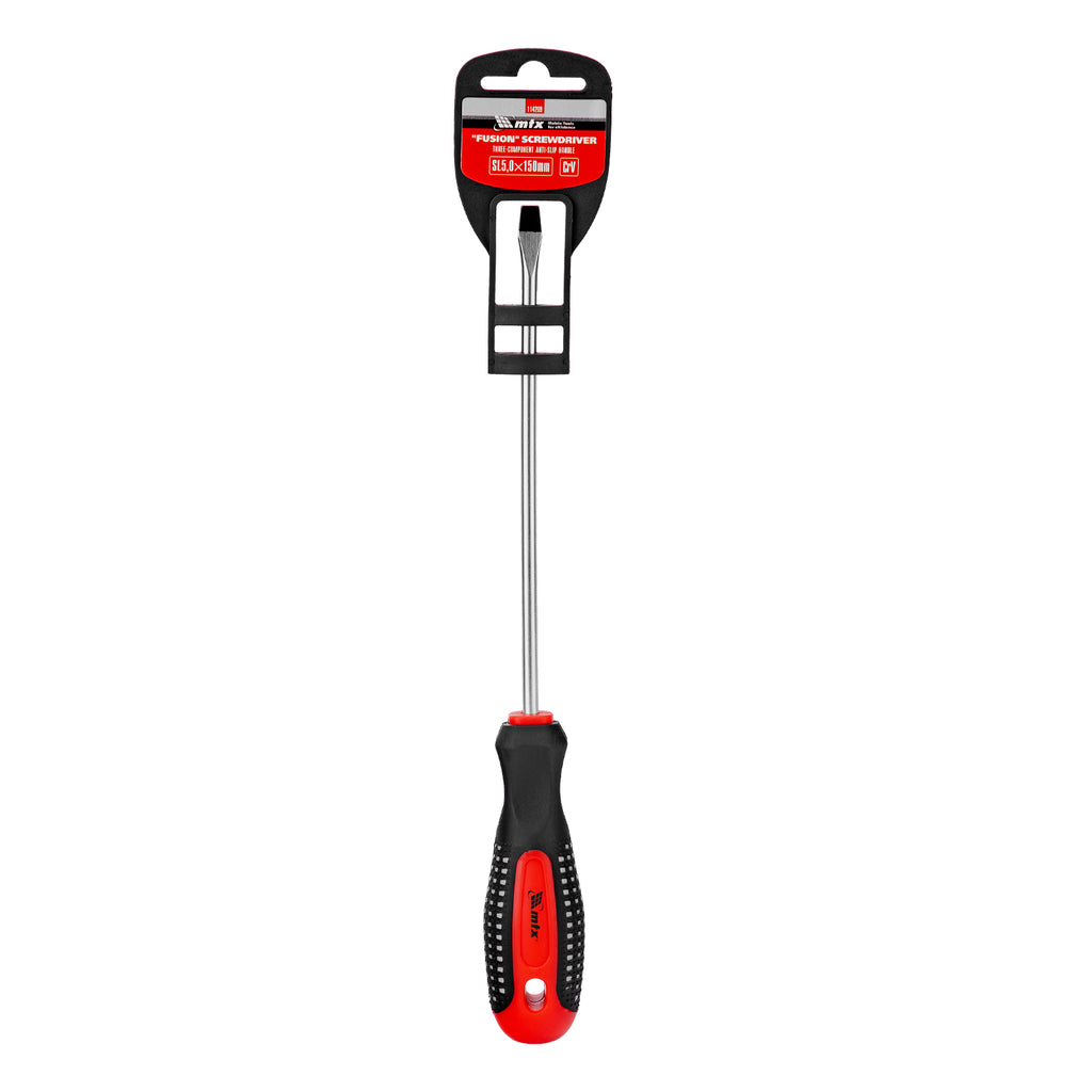 Отвертка Fusion, SL5,0 х 150 мм, трикомпонентна дръжка "anti slip" MTX