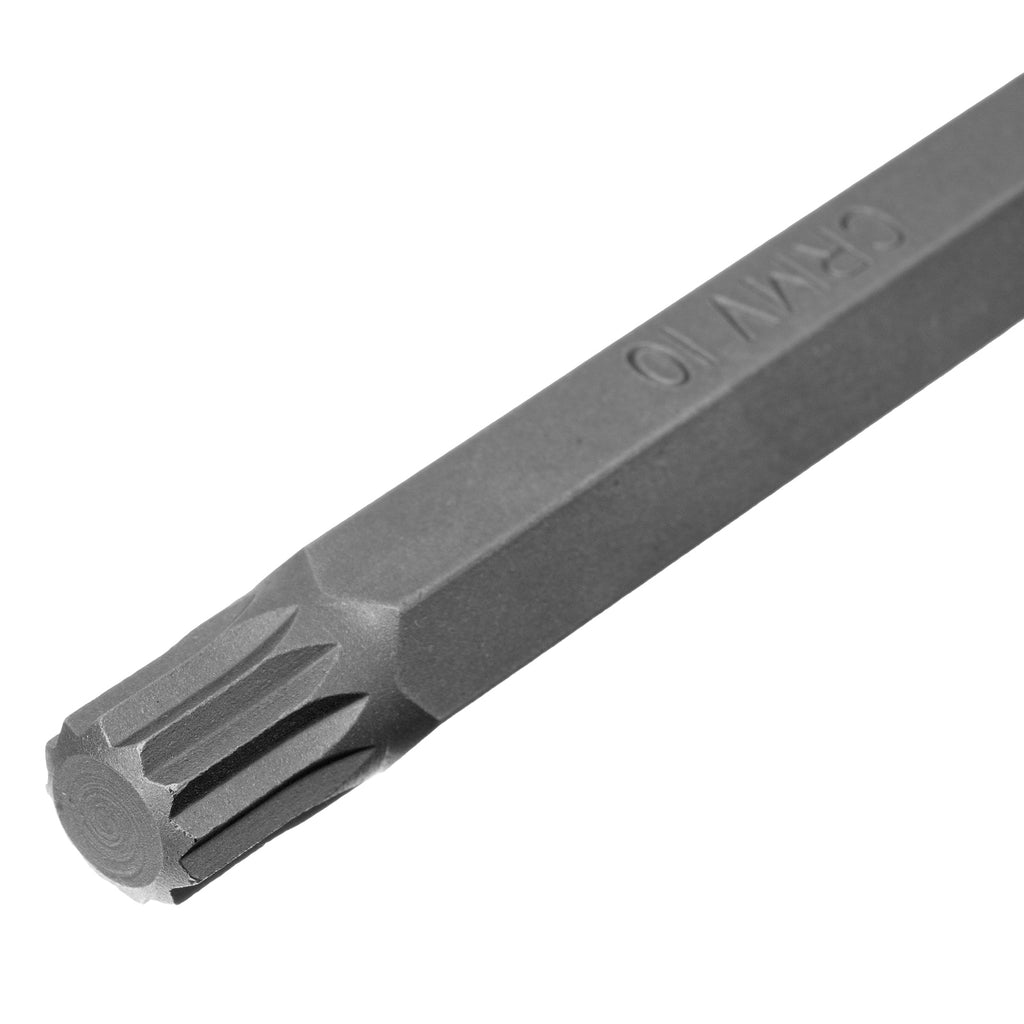 К-т битове SPLINE,  шестостенна опашка 1  1/2'', CrV,10 мм, 11 бр.  STELS