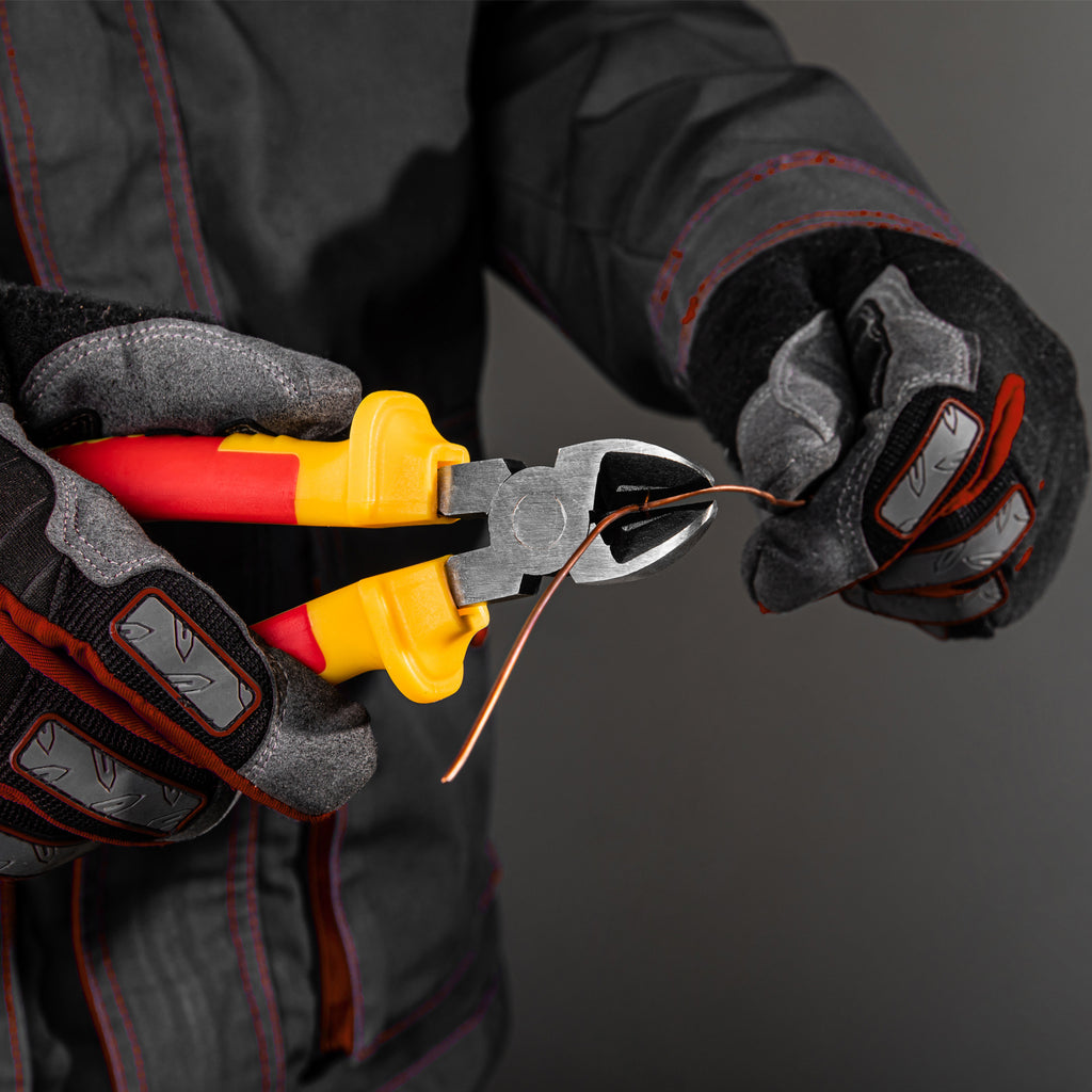 Клещи резачки странични Insulated, 180 мм, двукомпонентни дръжки MTX