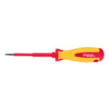 Отвертка Insulated, SL3,0 х 80 мм, CrMo, до 1000 V, двукомпонентна дръжка MTX