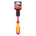 Отвертка Insulated, SL4,0 х 100 мм, CrMo, до 1000 V, двукомпонентна дръжка MTX