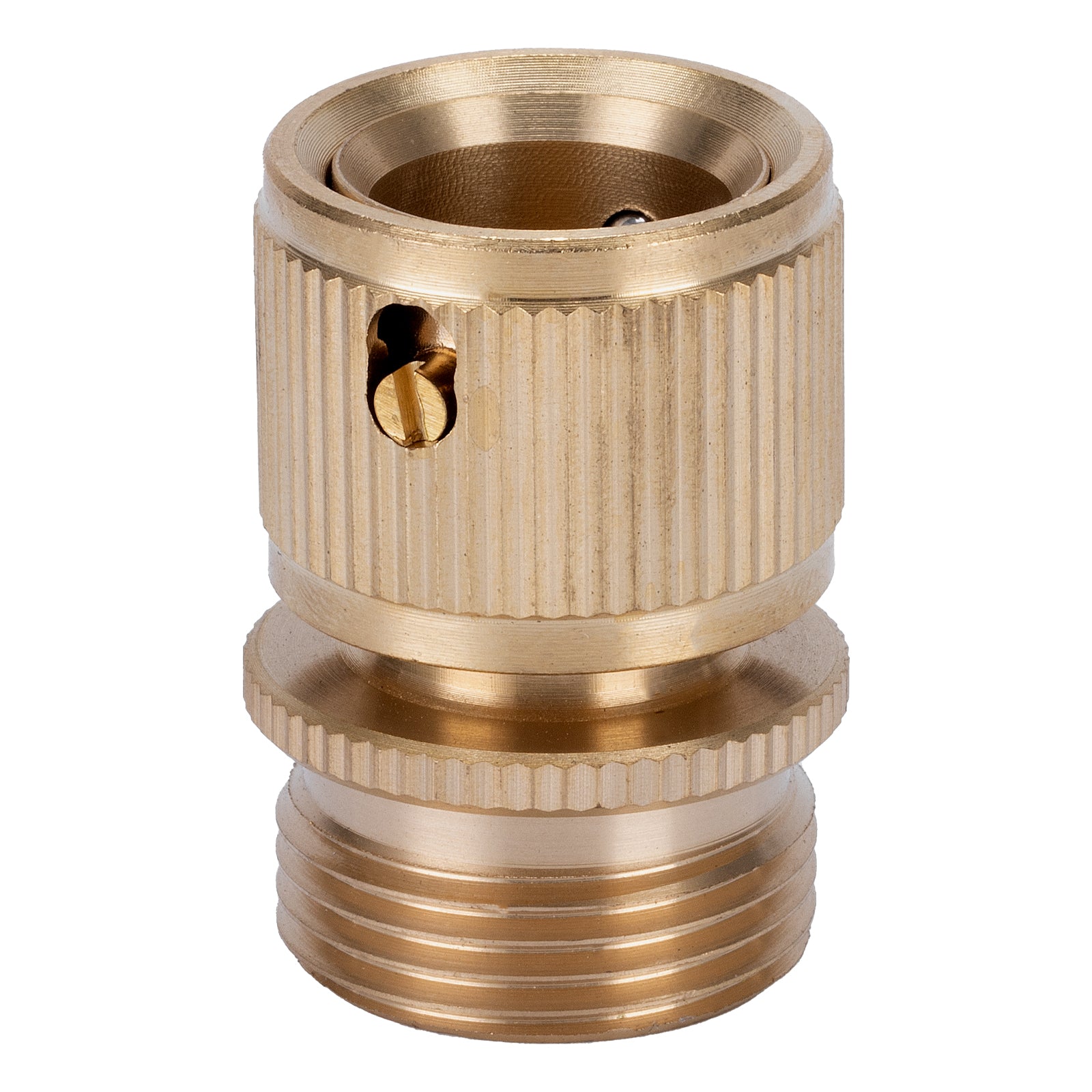 Съединител, външна резба 3/4", месингов Palisad