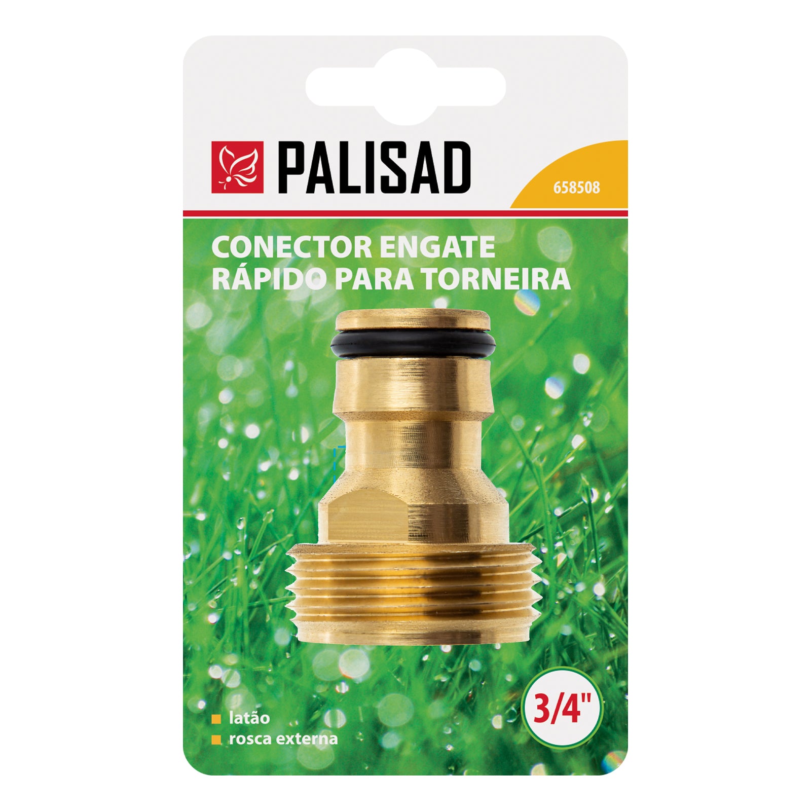 Адаптер, външна резба 3/4", месингов Palisad