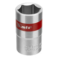 Вложка, 1/2", 16 мм, шестостенна, CrV, хромирана MTX
