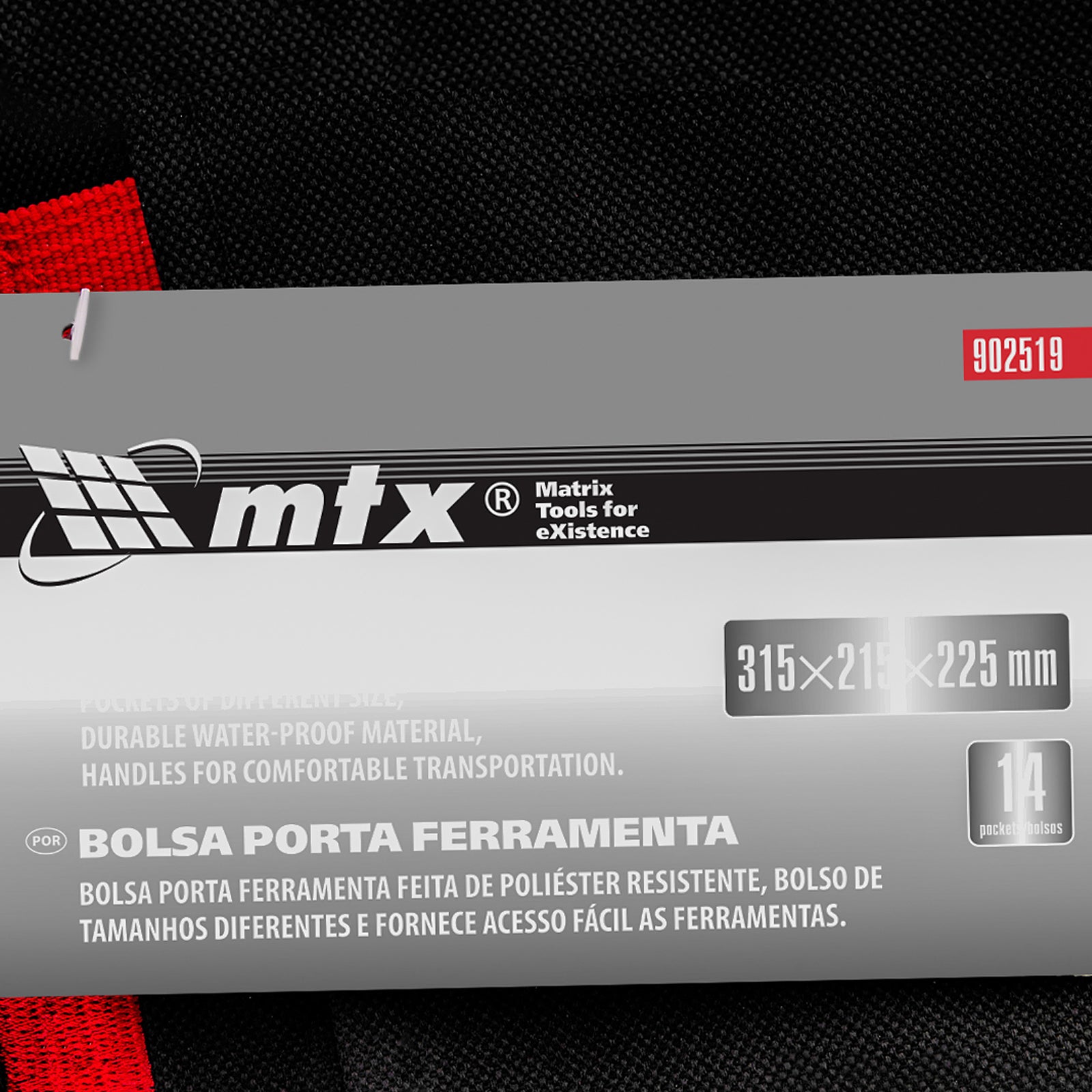 Чанта за инструменти, 14 джоба, 315 х 215 х 225 мм MTX