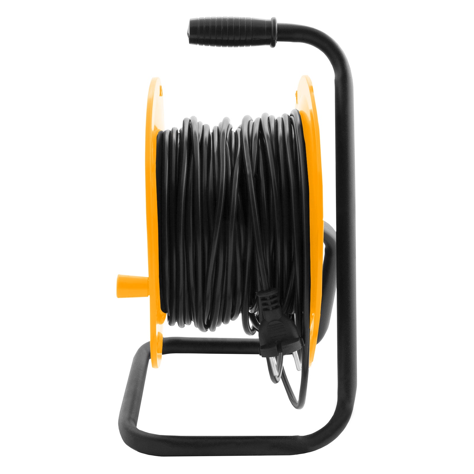 Удължител захранващ на кабелна макара 25m, 4 гнезда, IP20, H05Vv-F, 3G*1.5mm, 14A// Denzel