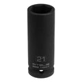 Вложка ударна, удължена, шестостенна 21 мм, 1/2", CrMo  STELS