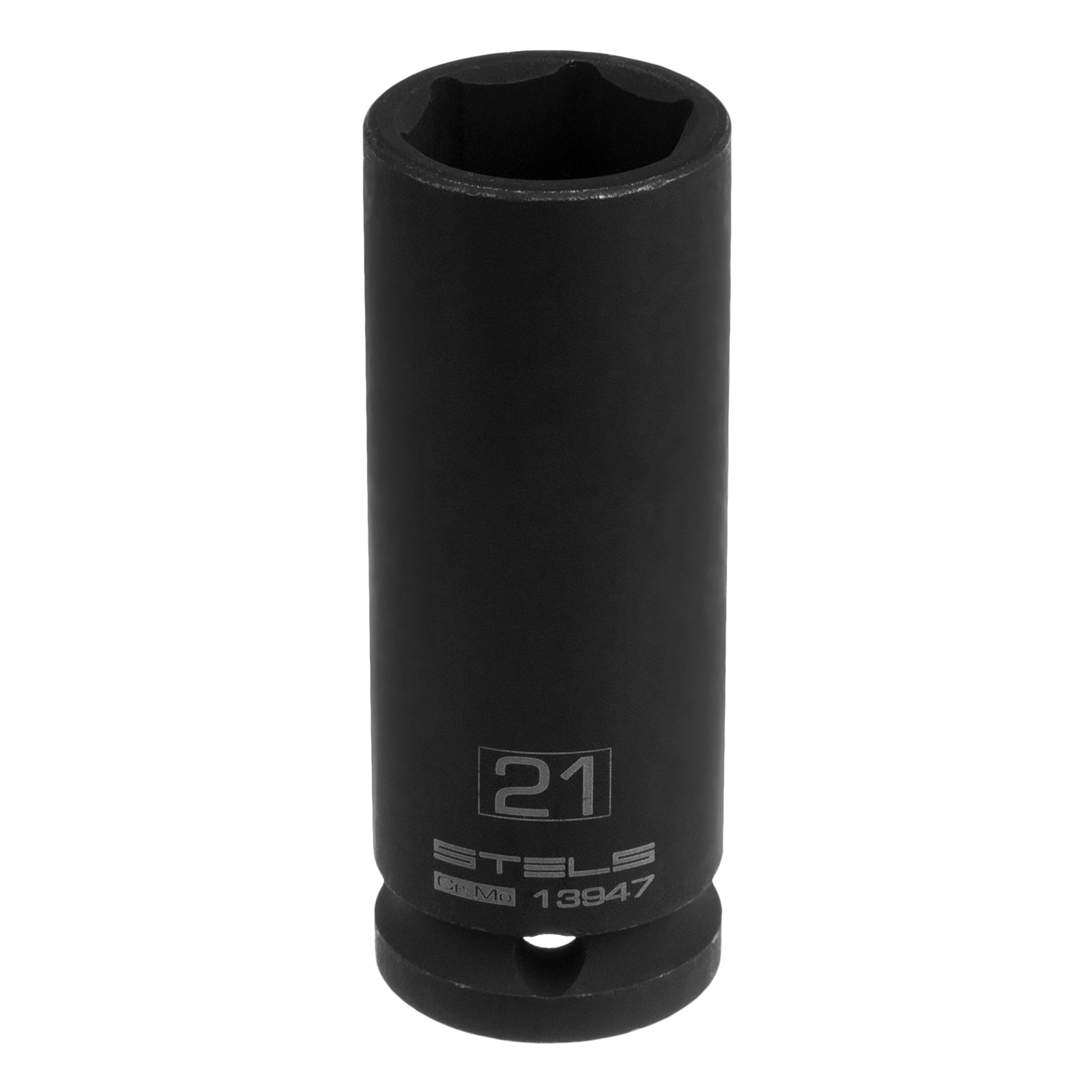 Вложка ударна, удължена, шестостенна 21 мм, 1/2", CrMo  STELS