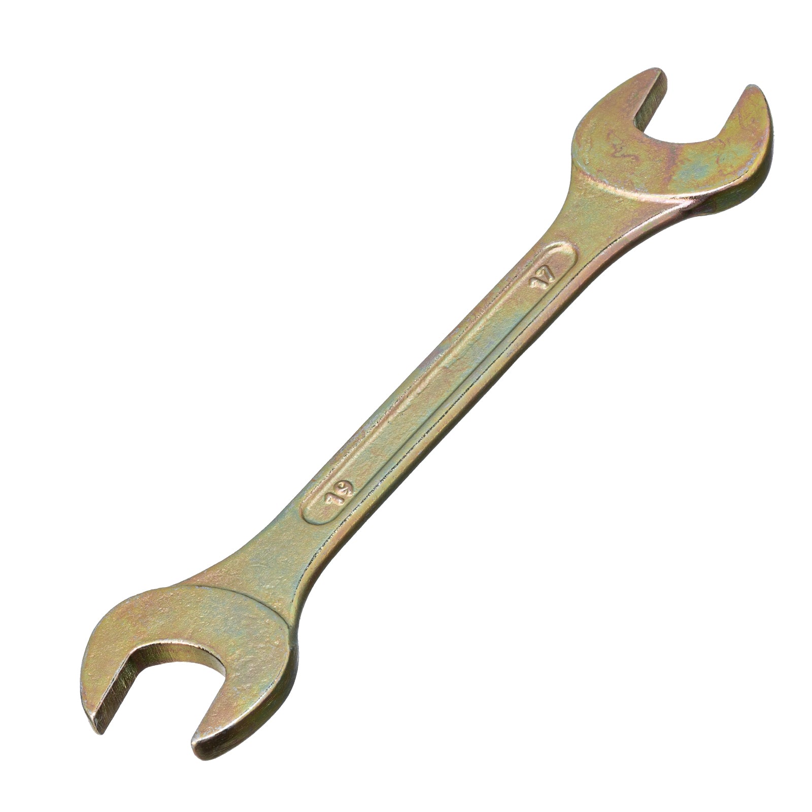 Ключ гаечен, 17 х 19 mm, жълт цинк