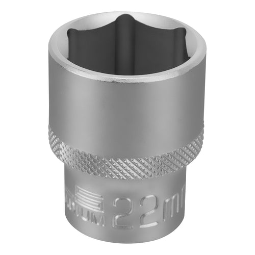 Вложка 22 мм, 6-стенна, CrV, 1/2"  STELS