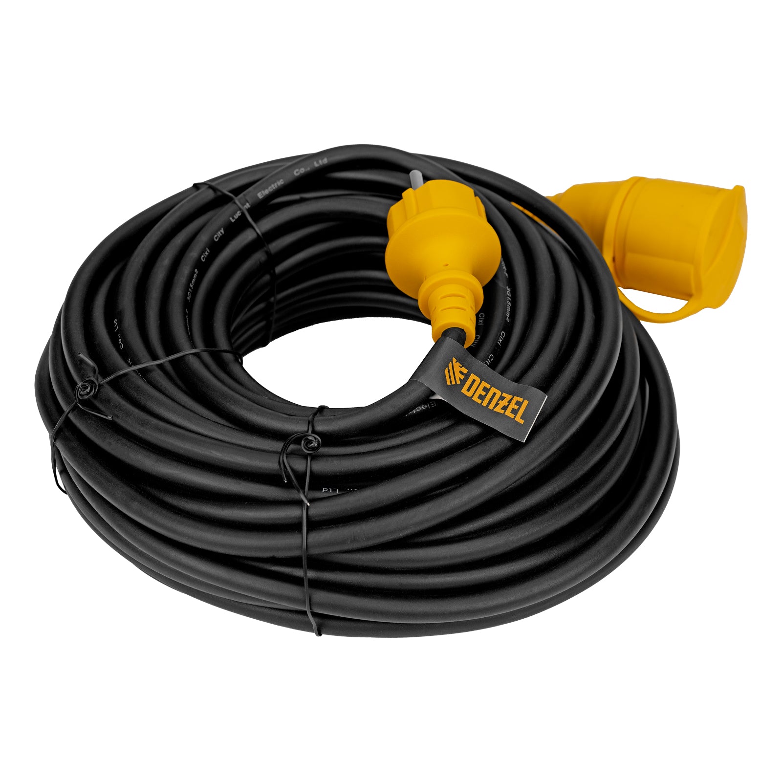 Удължител захранващ, 20m, 1 гнездо, IP44, H05RR-F, 3G*1.5mm, 16A// Denzel