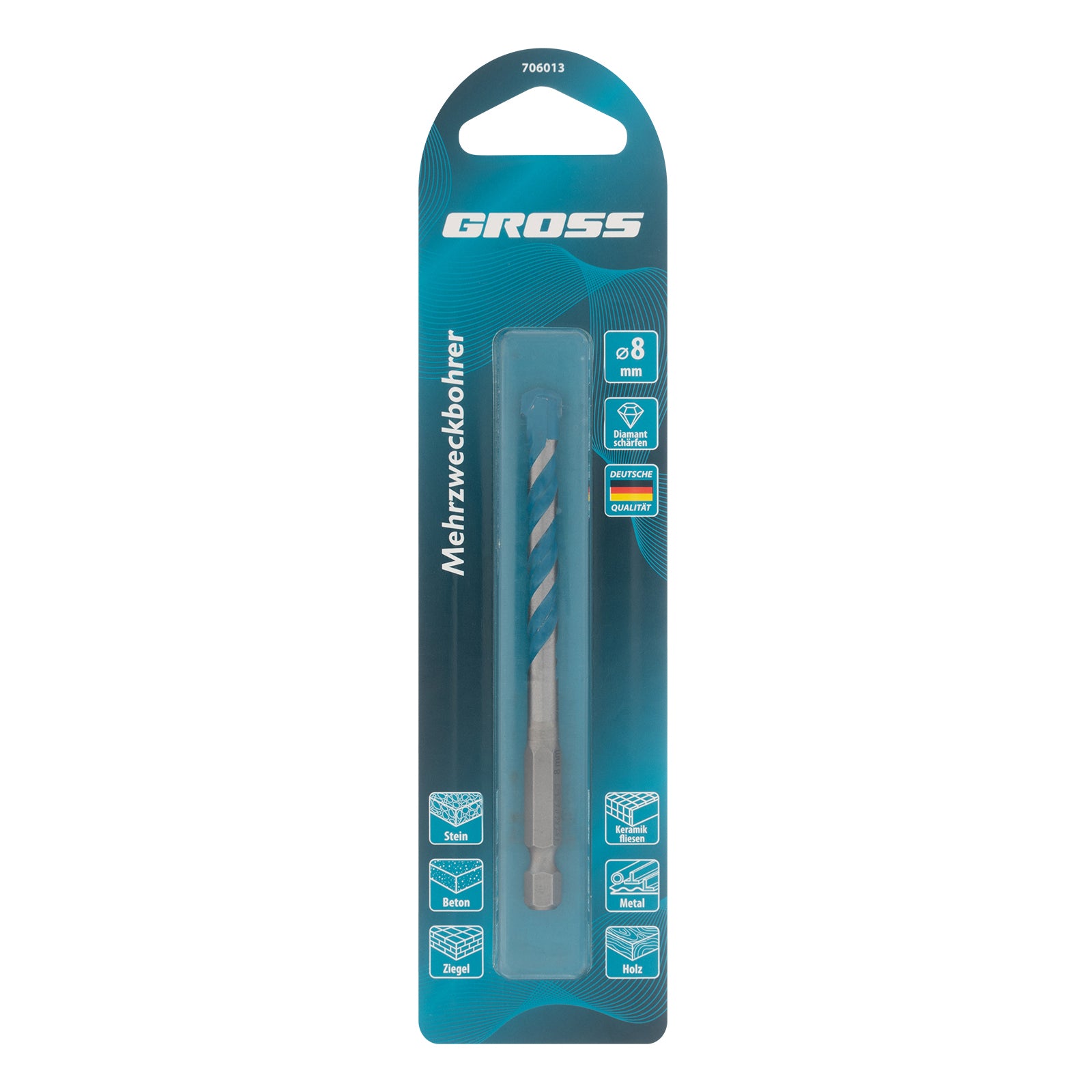 Свредло за бетон, Multipurpose PRO, 8мм GROSS