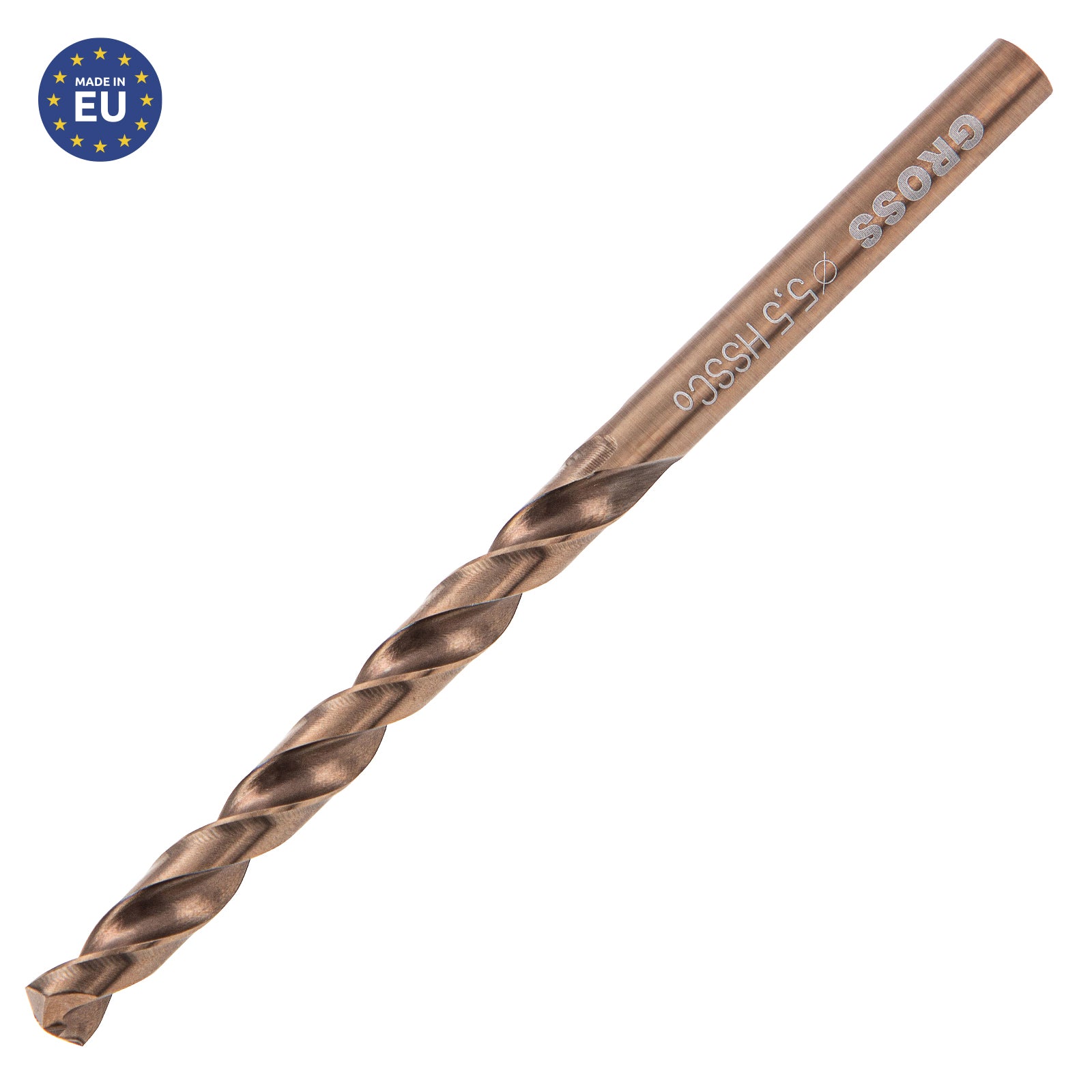 Свредло спирално, за метал, 5,5 мм, HSS-Co Gross