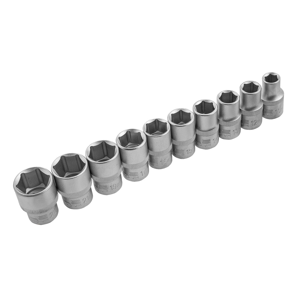 К-т вложки,  1/2", 10 - 22 мм, с тресчотка, CrV, 11 части  STELS