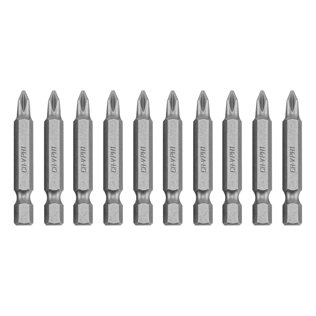 К-т битове PH1 х 50 мм, 10 бр., CRV стомана, в пластмасова кутия MTX