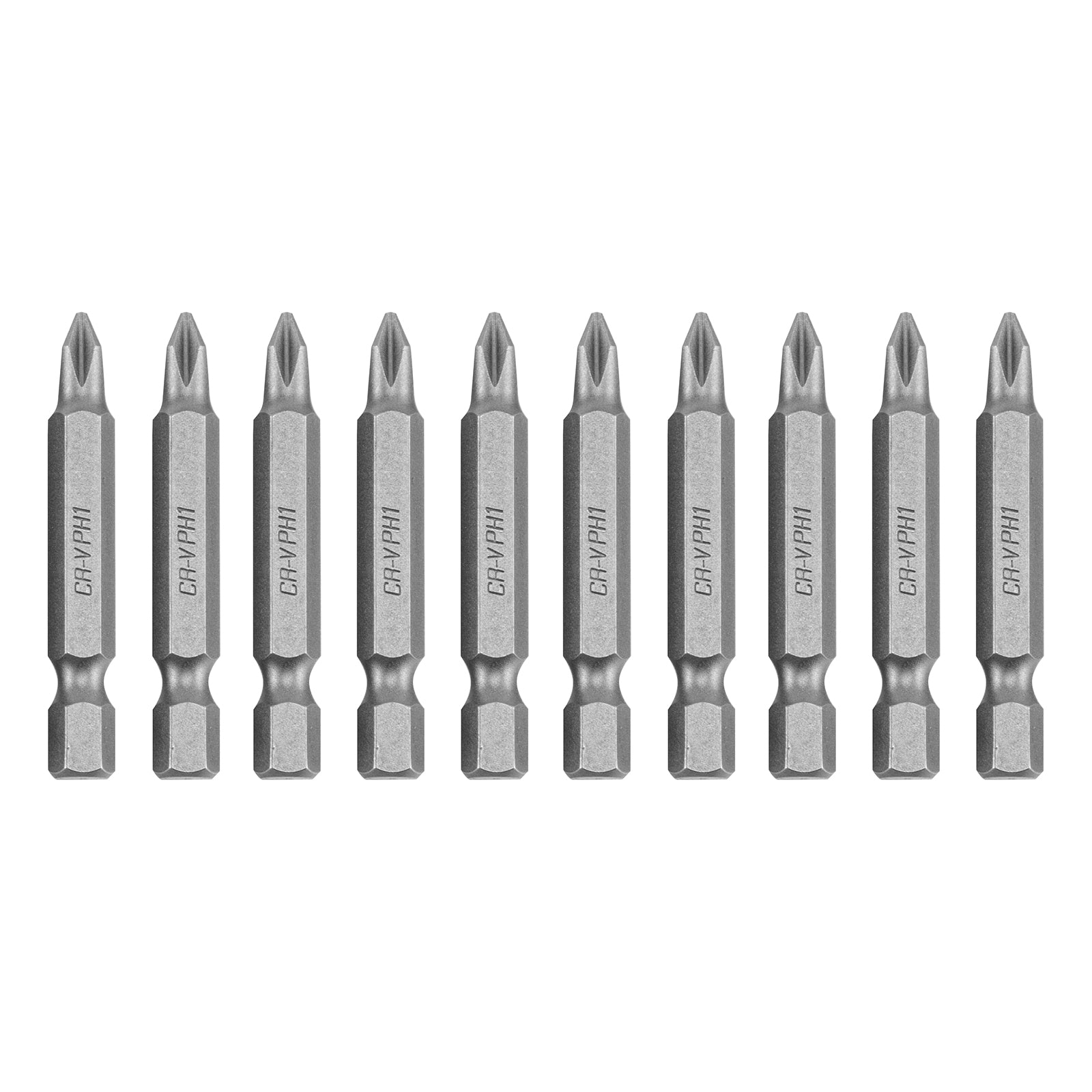 К-т битове PH1 х 50 мм, 10 бр., CRV стомана, в пластмасова кутия MTX