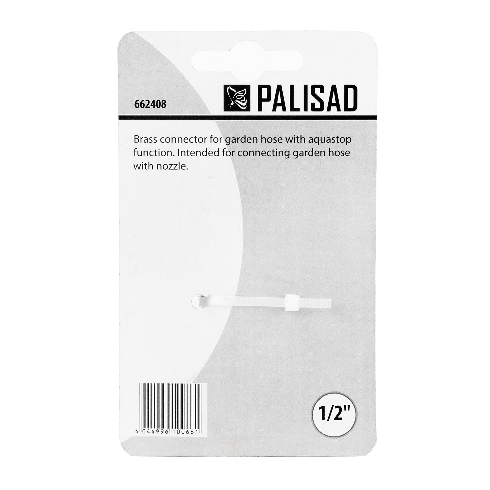 Съединител за маркуч 1/2", аквастоп, месингов Palisad