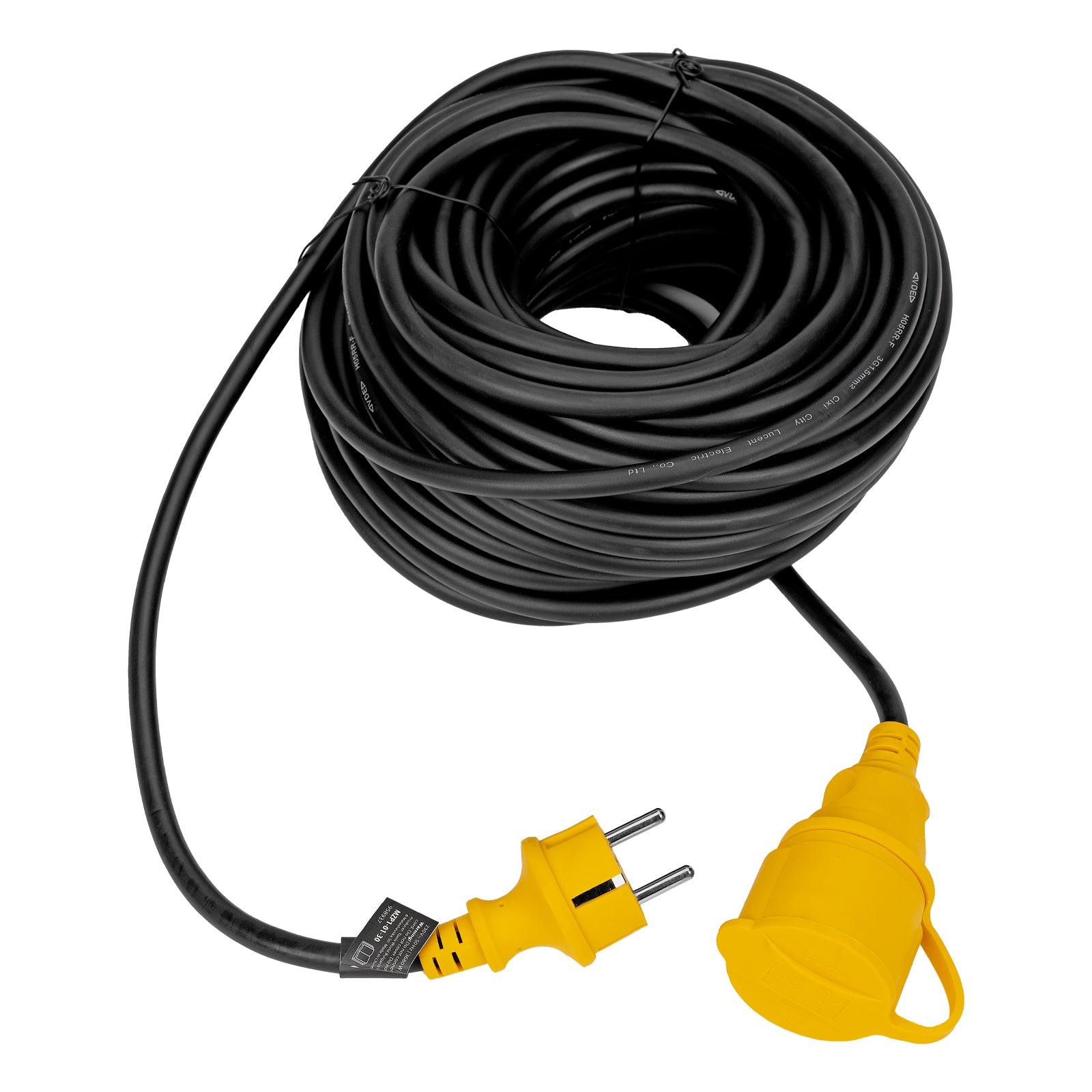 Удължител захранващ, 30m, 1 гнездо, IP44, H05RR-F, 3G*1.5mm, 16A// Denzel