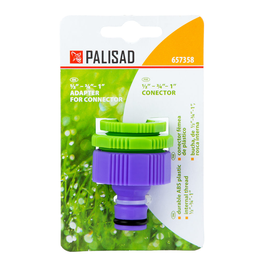 Адаптер за кран, вътрешна резба 1/2"-3/4"-1", пластмасов Palisad