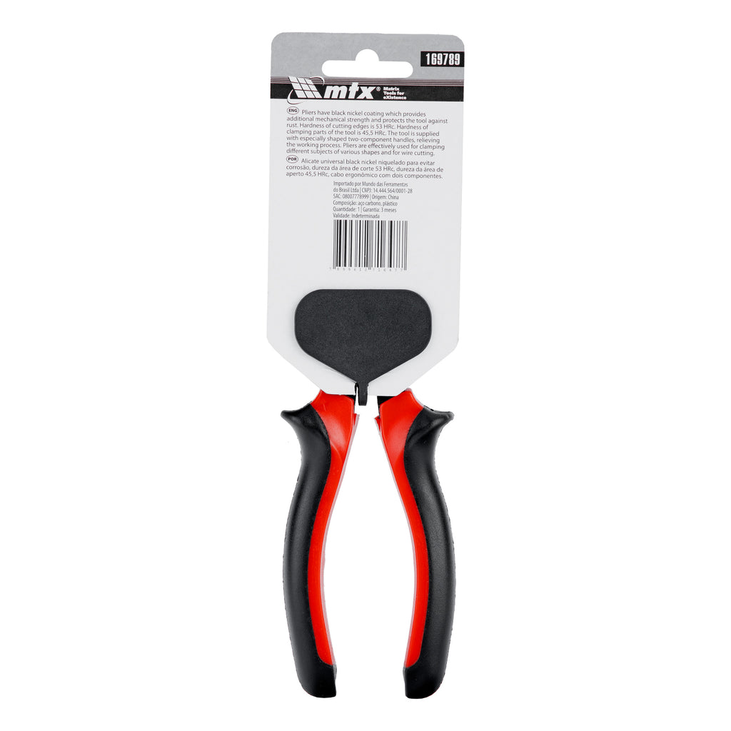 Клещи комбинирани Black Nickel, 160 мм, двукомпонентни дръжки MTX