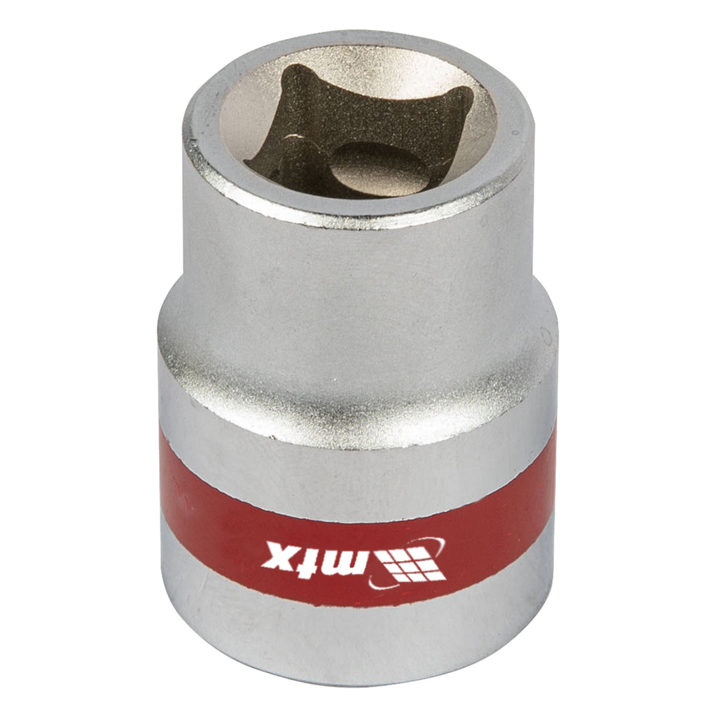 Вложка, 1/2", 21 мм, шестостенна, CrV, хромирана MTX