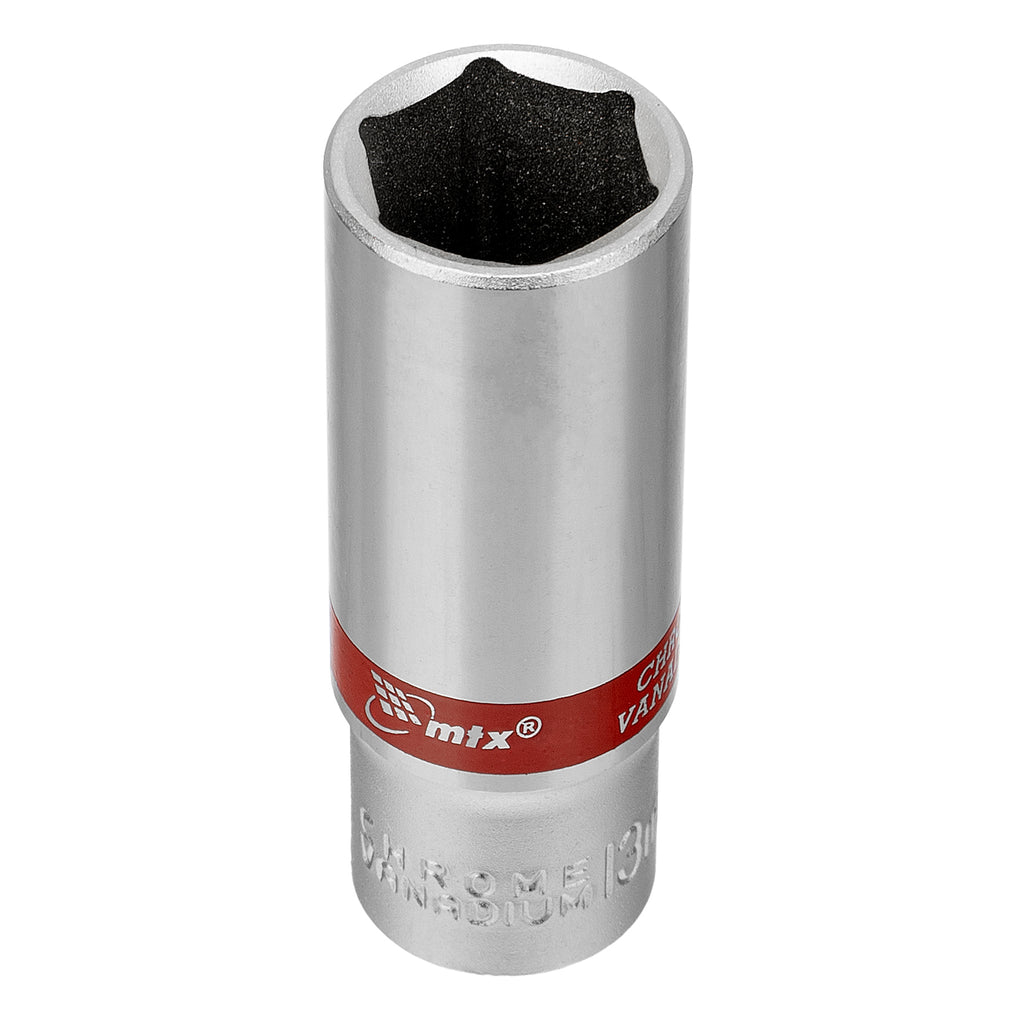 К-т вложки удължени, 1/4", 6-стенни, 10 бр., CrV, 4-13 мм MTX