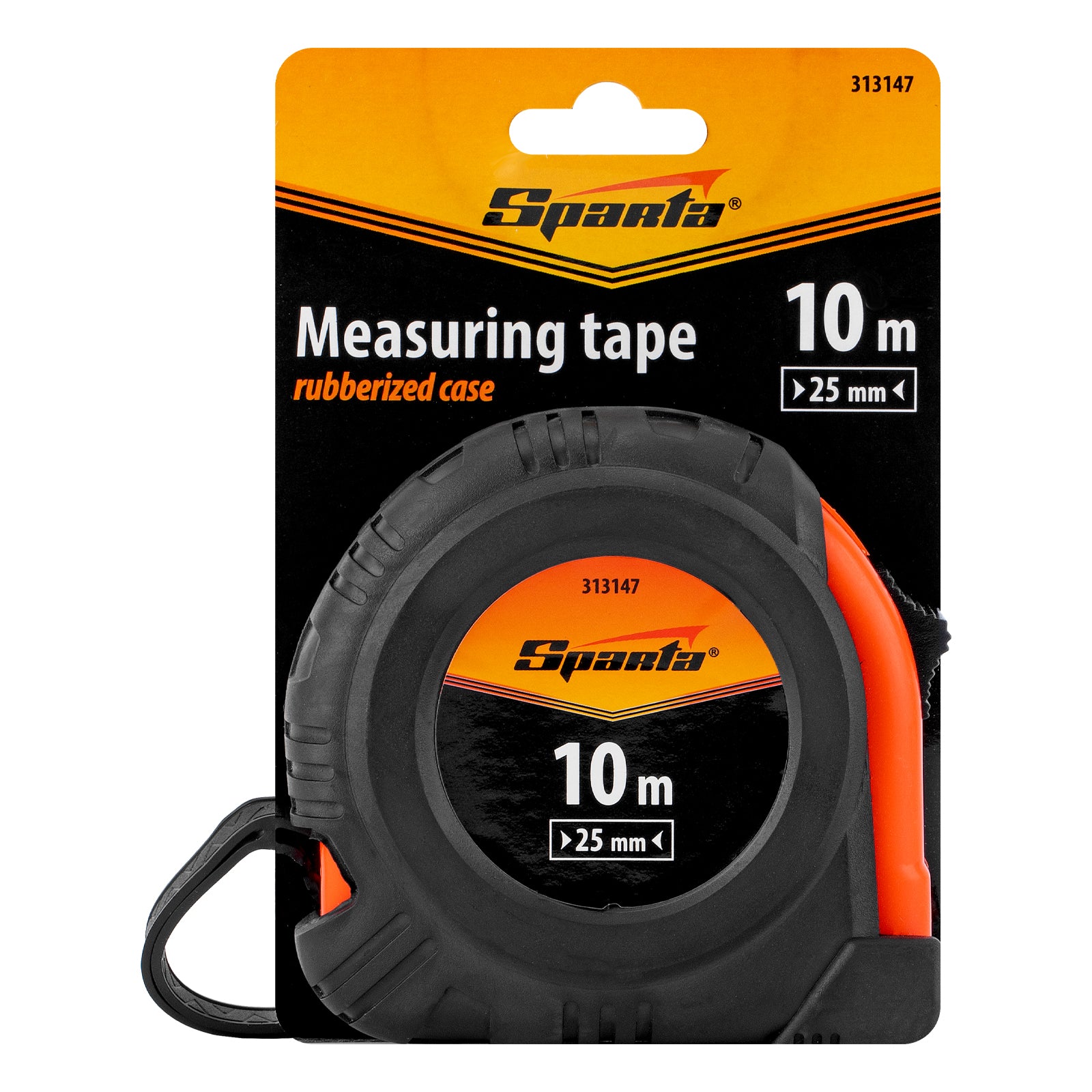 Ролетка Elastica, 10 м x 25 мм, гумирано тяло, CE SPARTA