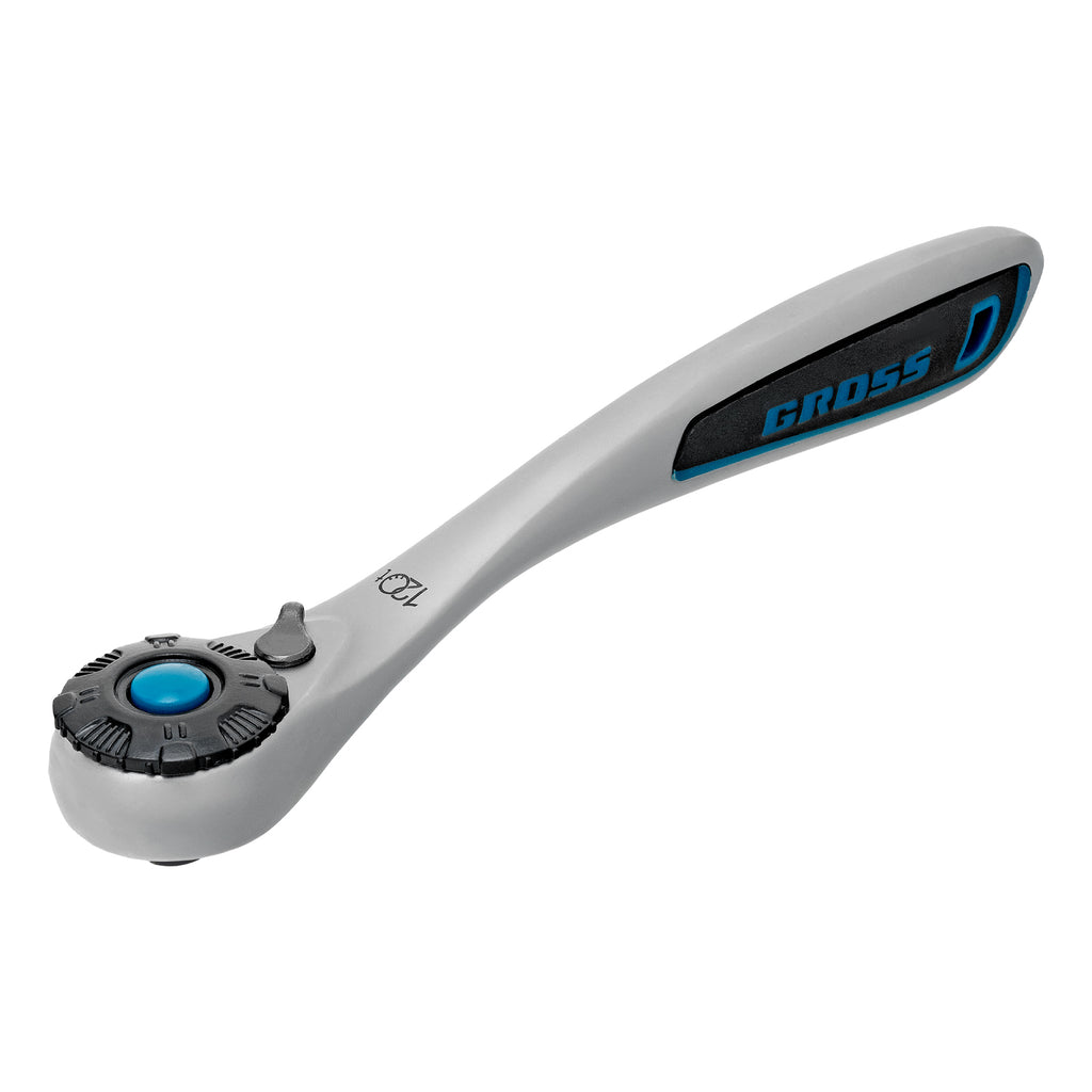Вложки комплект, 12 бр., 1/4", CrV, с тресчотка 120 зъба GROSS