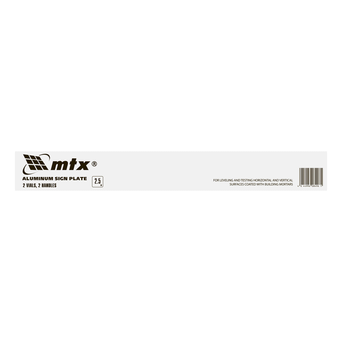 Мастар алуминиев с либели, L 2,5 м, 2 дръжки MTX