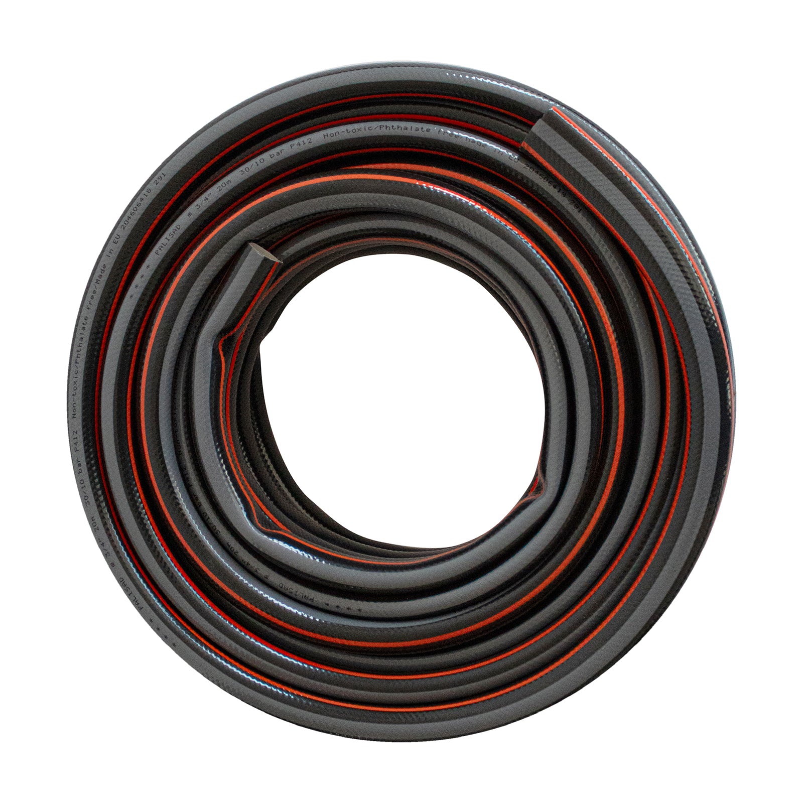 Маркуч за поливане подсилен 3/4 ", 20 м, 4 слоя, без фталати, черен Palisad