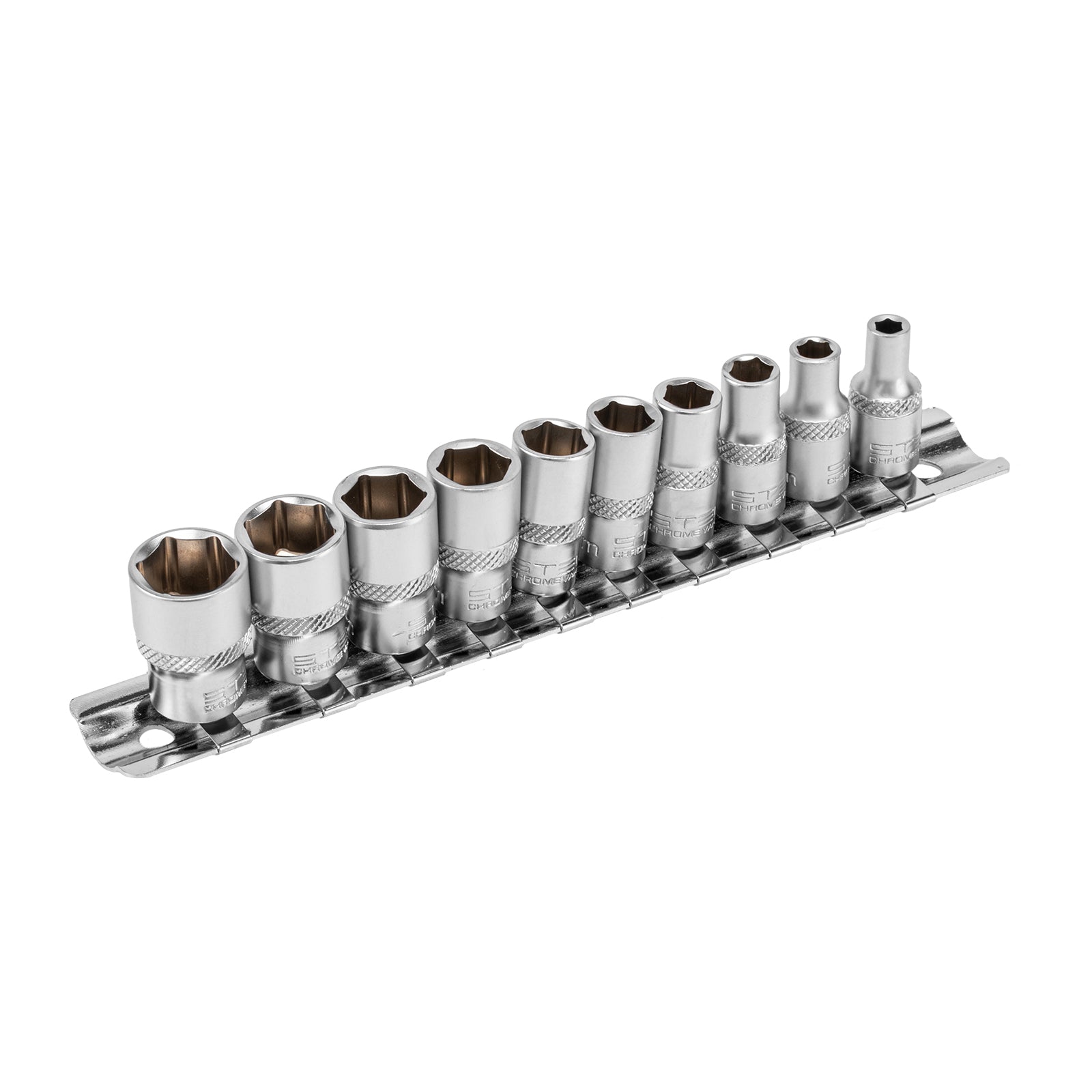 К-т вложки 1/4", 6-стенни, CrV, 10бр., 4-13мм Stels
