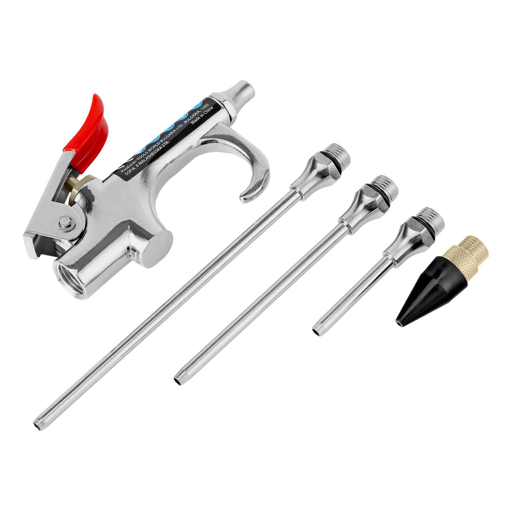 К-т пистолет пневматичен за продухване с 4 бр. приставки MTX